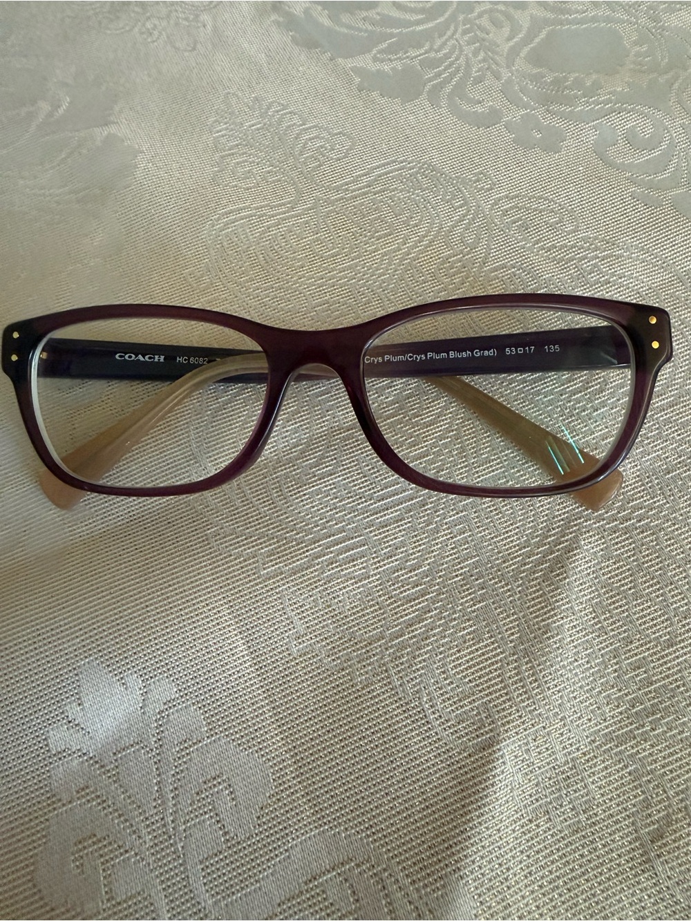 Coach Women’s Plum Blush Gradient Eyeglasses